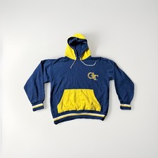 Vintage Georgia Tech Yellow Jackets Starter Hoodie Sweatshirt Size M Men 90s VTG