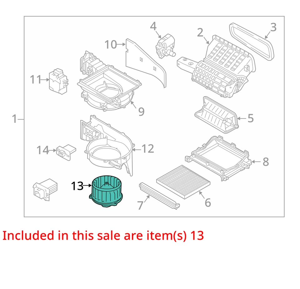 Kia Sedona 2011 calefacción aire acondicionado motor fabricante de equipos originales 124 k millas - LKQ389292876 Foto 4 de 4