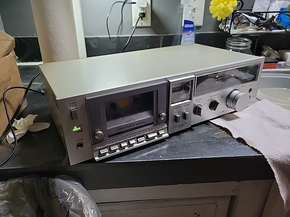 Technics RS-M240X dbx reproductor/grabador de cintas de casete probado funcionando de colección Foto 2 de 4