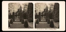 Stereo-Fotografie NPG, Ansicht Hamburg, Blick zum Grabmal der Familie Laeisz 