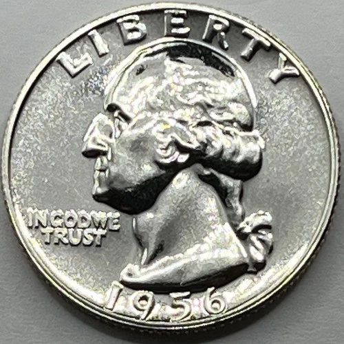 1956 Proof Washington Silver Quarter in a SAFLIP®