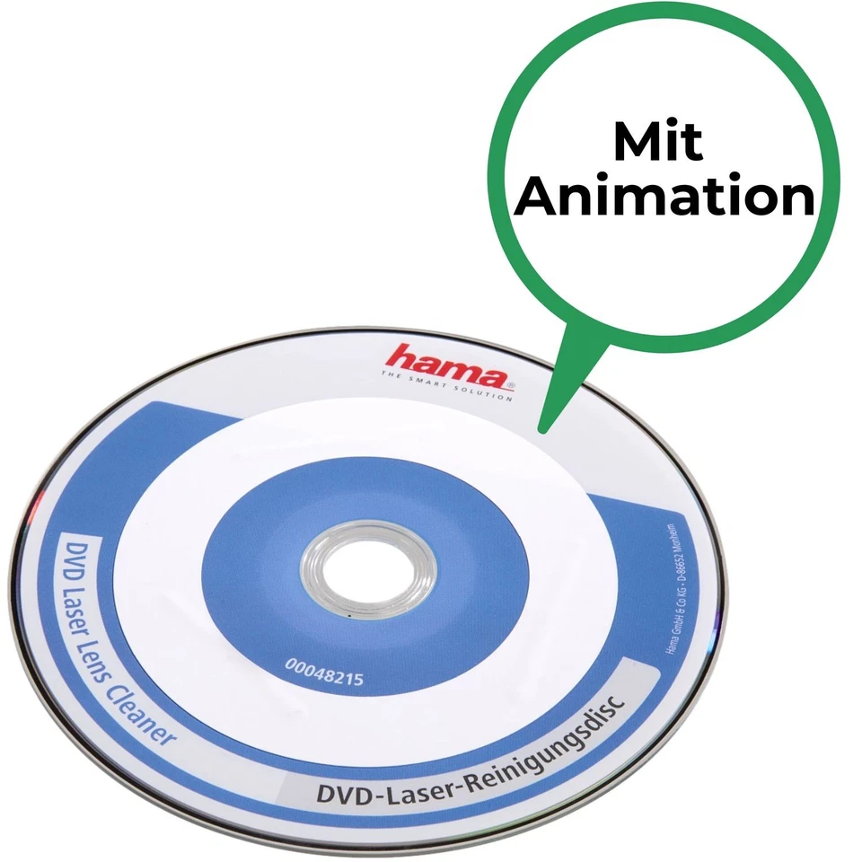Hama Reinigungsdisc Laufwerk Laser Linsen Lens Reinigungs-CD DVD Blu-Ray Player - Bild 3 von 4