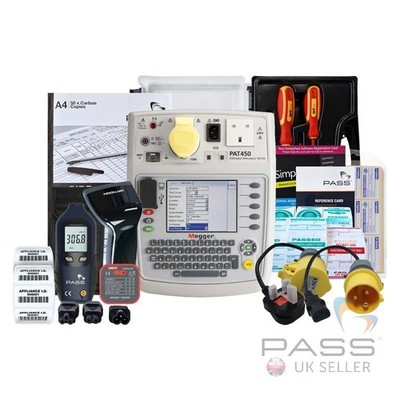 Megger PAT450 PAT Tester - PAT Premium Kit inkl. Software, Etiketten, Adapter etc.
