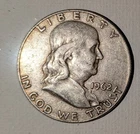 1962 D Benjamin Franklin 90% Silver Half Dollar Circulated