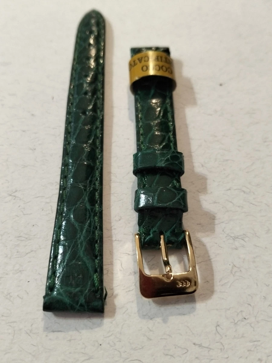 Nuovo Timex Blu Coccodrillo Grano Vera Pelle Reg A Lungo 12mm - Foto 6