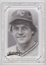 2022 Museum Collection Canvas Reprints Artist Proof /50 George Brett HOF 0z8
