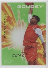 2021 Upper Deck Goodwin Champions Goudey Platinum Neon Green Isaiah Todd 7ov