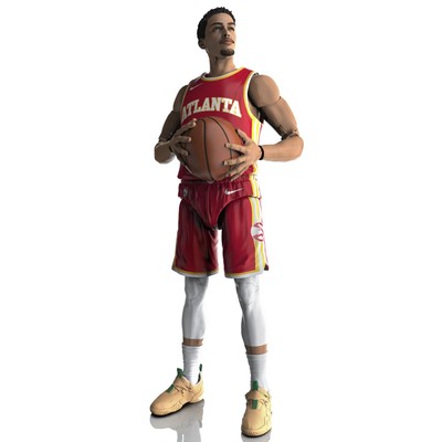 Hasbro Startaufstellung NBA Serie 1 Trae Young 6 Zoll (15 cm) Actionfigur mit 