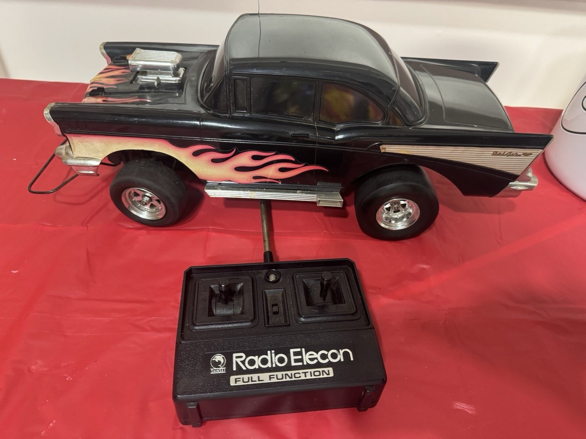 【レア】57Chevy風 ラジオ型オブジェ ヴィンテージ Rare Vintage Shinsei 57 Chevy Bel Air RC Car W Controller Tested