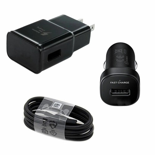 Fast Car Wall Charger 1.2M Type-C Cable For OEM Samsung Galaxy Note8 9 S8 S9 S10 - Picture 12 of 13