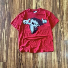 Y2K Famous Stars And Straps F Logo Thumbs Up T Shirt L