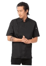  Men's Springfield Chef Coat Large Black