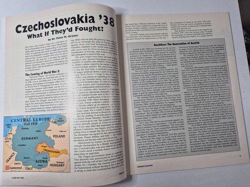 Command Magazine 24 -Czechoslovakia, XTR Corp, VGC, game inc, counters unpunched - Picture 10 of 18