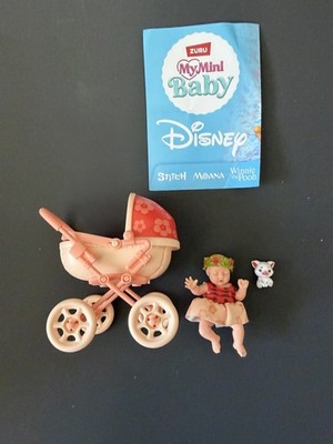 Zuru My Mini Baby Disney Moana Pram Stroller Silicone Baby Set   