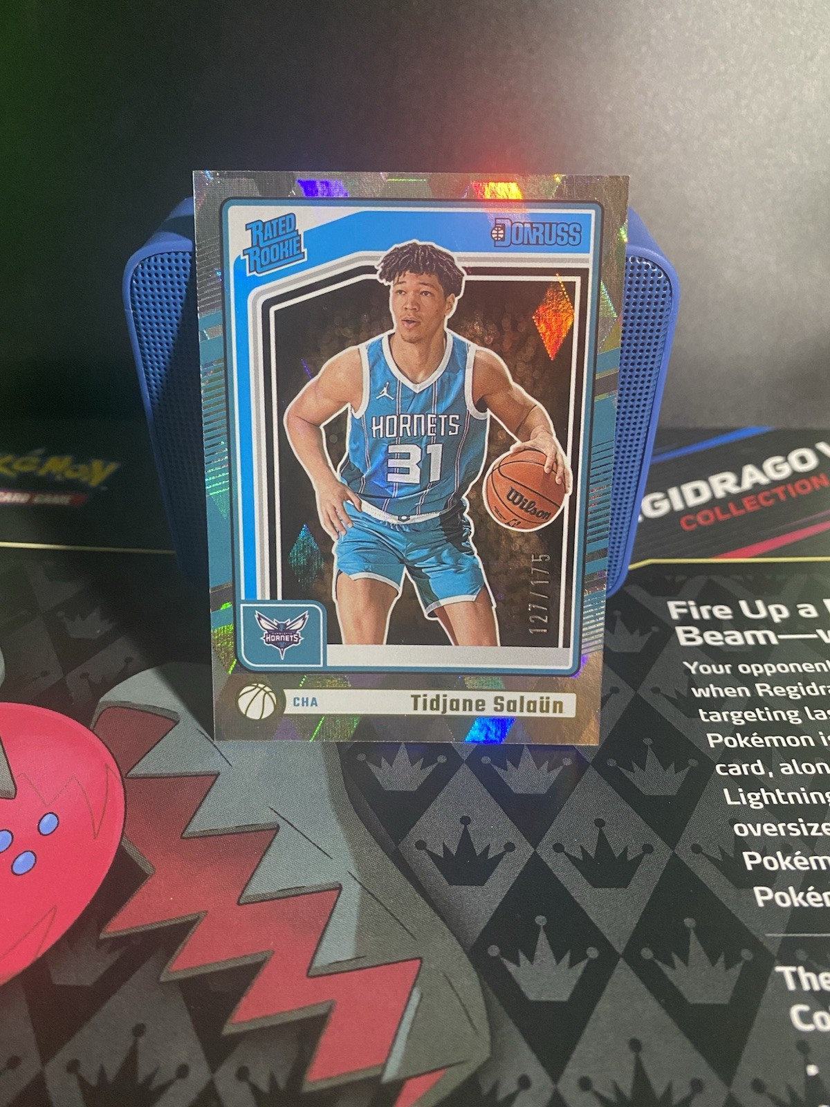 2024-25 Panini Donruss Rated Rookie Tidjane Salaun #229 Cubic /175 (RC)