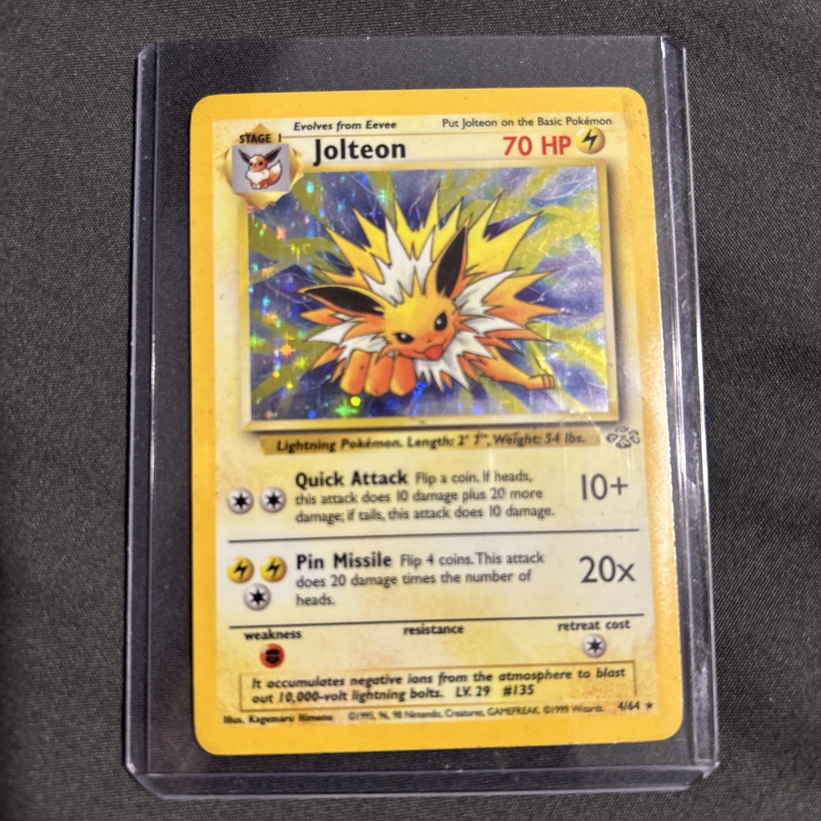 Pokemon Jolteon 04/64 Jungle Holo - LP