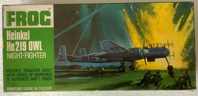  Vintage Frog F177 1:72 WWII Heinkel He 219 OWL - versiegelt (GN510-12K2/5/2)