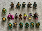 Lot of 19 Vintage TMNT Teenage Mutant Ninja Turtles Action Figures