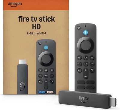 Amazon Fire TV Stick HD | Alexa-Sprachfernbedienung | WiFi 6 | 8GB | Brandneu & Versiegelt