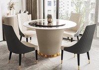 Marmor Esstisch Moderne Esszimmer Wohnzimmer KüChe Tische Design Tisch Rund Neu