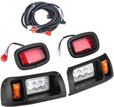 LED Lighting Kit, 12V Headlight Tail Light Kit for Club Car DS Golf Carts 1993-U