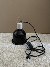 ZOO MED MINI DEEP DOME LAMP FIXTURE - BLACK - 5.5 IN - 100 WATT -