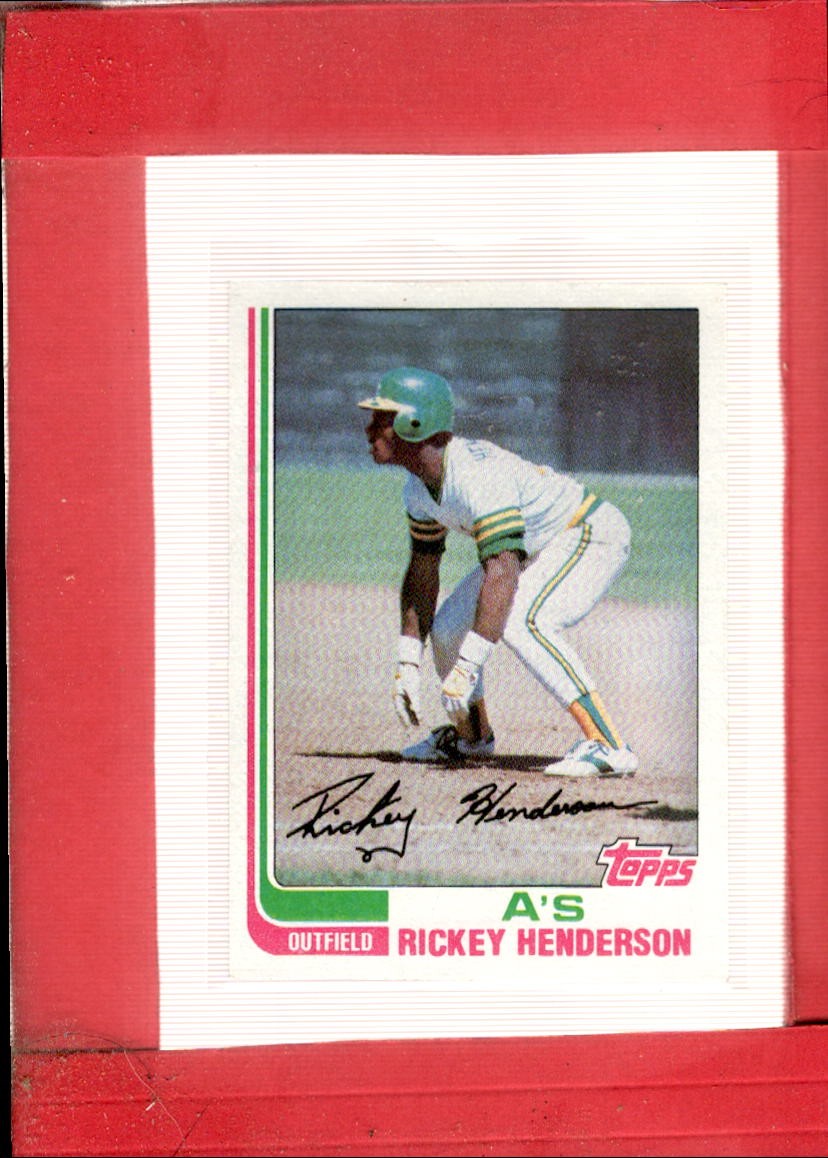 1982 Topps #610 Rickey Henderson NM Near Mint Athletics ID:73618