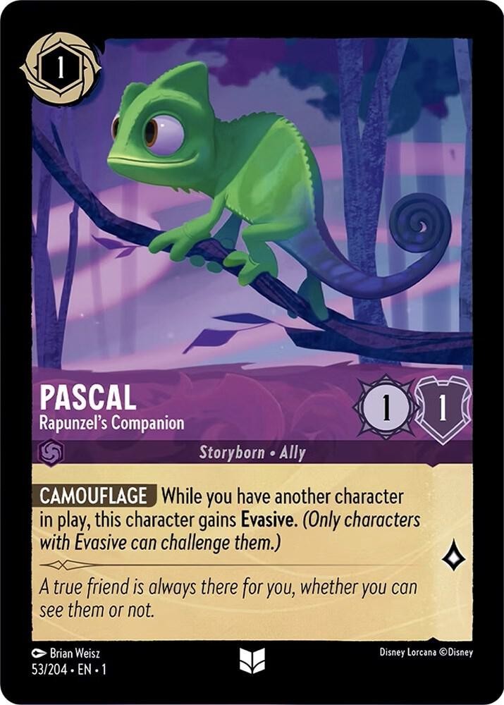 Disney Lorcana TCG - The First Chapter - Pascal - Rapunzel's Companion - 53/204