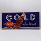 Vintage Coca-Cola Advertising Ink Blotter “COLD Refreshment” 1937
