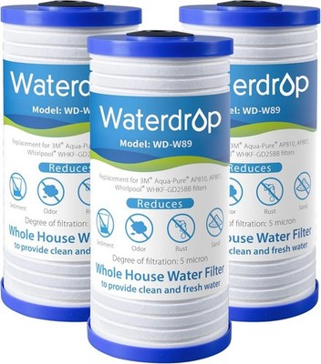 Waterdrop AP810 Whole House Water Filter, Replacement for 3M  Aqua-Pure  AP810