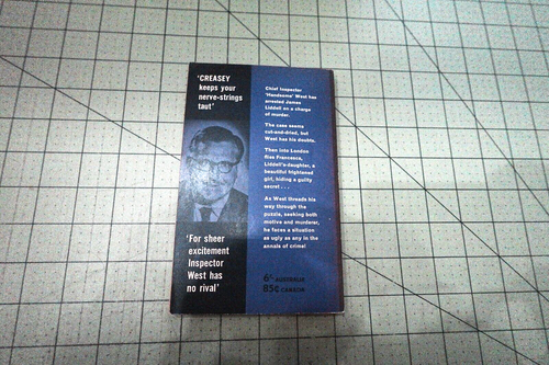 PUZZLE FOR INSPECTOR WEST BY JOHN CREASEY 1965 RARE PAN UK PULP CRIME THRILLER - Picture 2 of 3