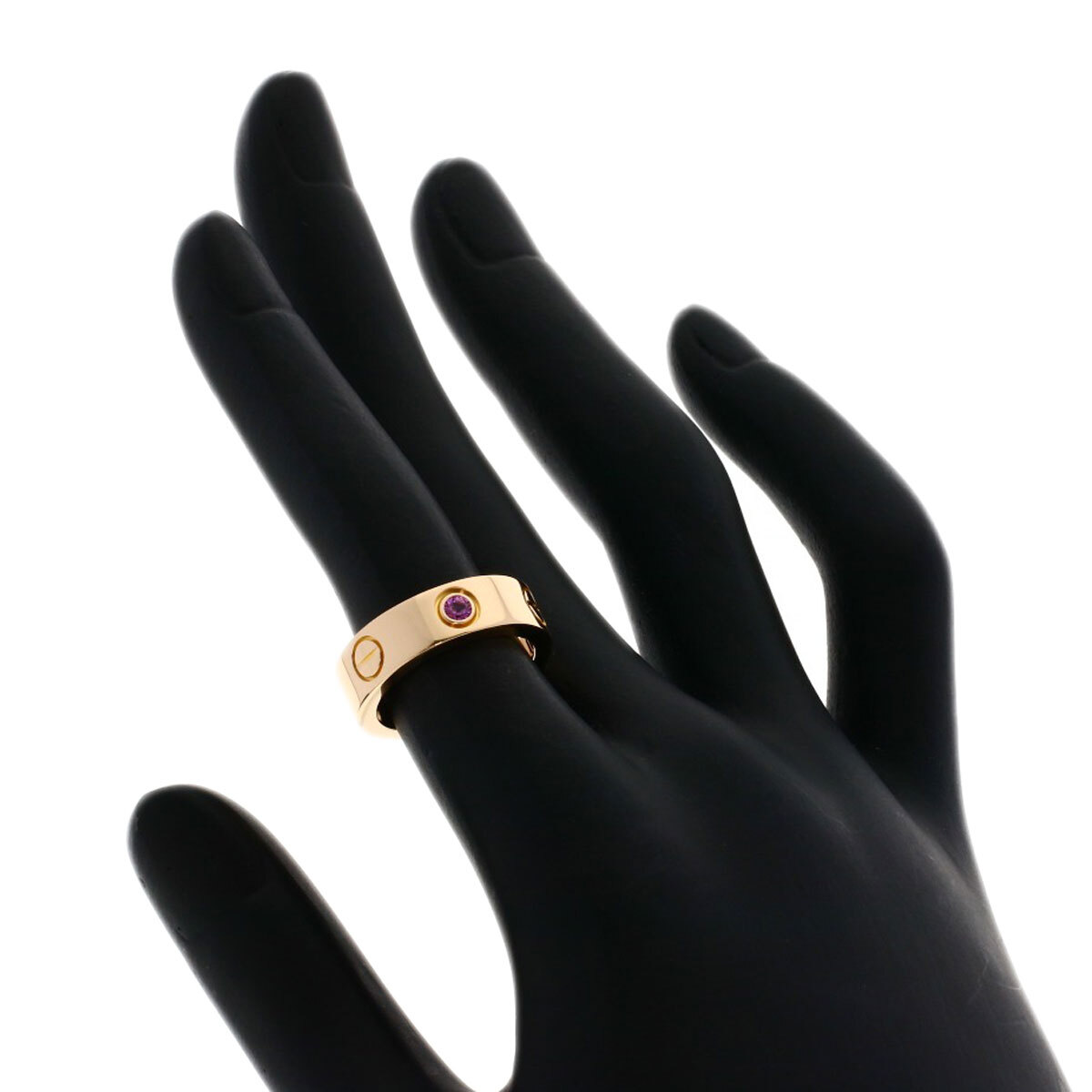 CARTIER Ring love ring pink sapphire # 48 K18 Pink Gold | eBay