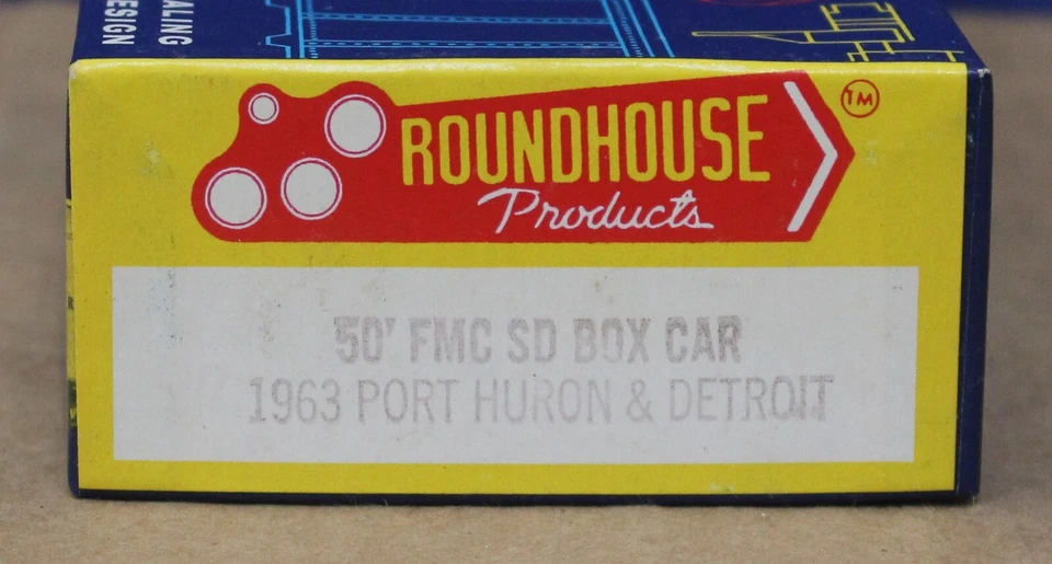 Roundhouse #1963 HO 50' FMC SD Box kit de coche PH&D 1019 NUEVO EN CAJA Foto 2 de 2