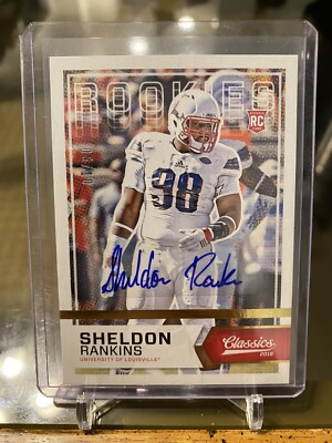 2016 panini classics sheldon rankinks Rookie Auto #05/10