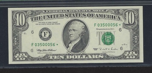 $10 Series 1995, Atlanta, F-Star Block, Federal Reserve Note, PMG64EPQ, Rare! - Picture 3 of 4