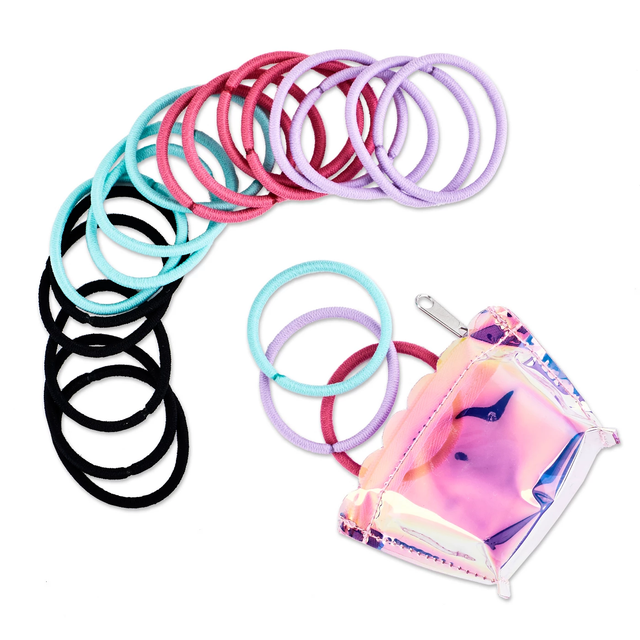 NEW Scunci Hair Elastics with Bag 20ct eBay
