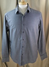 Cultura International, Medium, Gray Multi Stripe Button Front Shirt