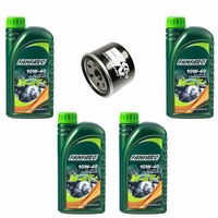 ÖLfilter KN147 MotoröL Set 10W40 4 Liter FüR Yamaha FZS 600 Fazer SN XVS 1300