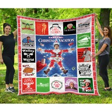 National Lampoon's Christmas Vacation Quilt, Christmas Movie Quilt, Blanket Gift