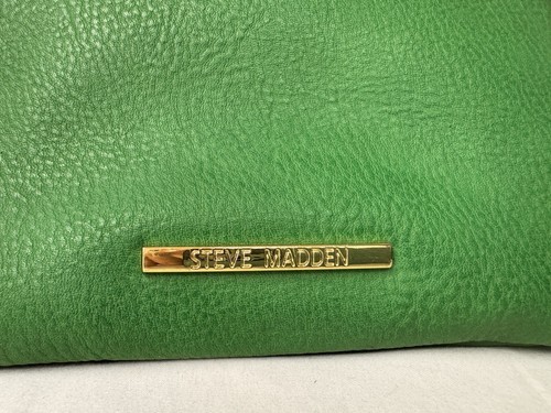 Steve Madden Cross Body Purse Emerald Green Faux Leather Handbag - Picture 9 of 13