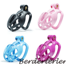 Male Upgrade Cobra Male Chastity Device with 4 Rings 3D Mamba Chastity Cage Lock