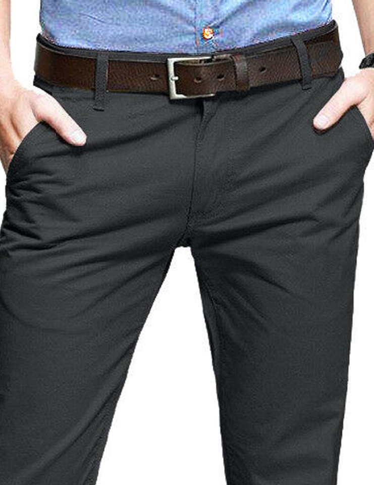 WestAce Men's Stretch Skinny Slim Fit Chino Pants - Olive, 32W X 34L, Super Comfort Spandex Casual Trousers - View #3
