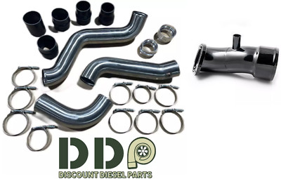 DDP SS Intercooler Pipe & Turbo Horn Upgrade Kit 20-24 6.6L Duramax Diesel L5P