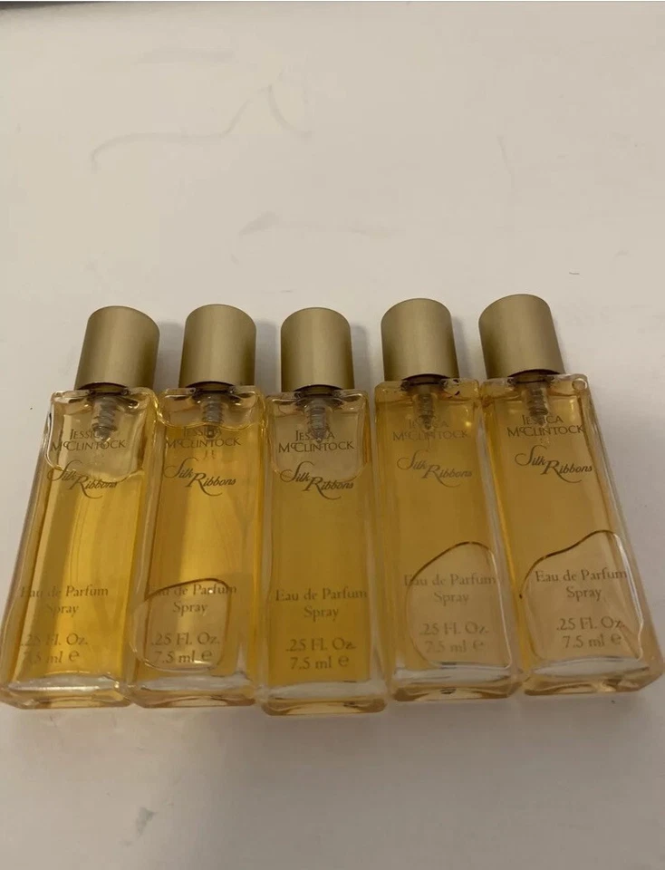CINTAS DE SEDA DE JESSICA McCLINTOCK PARA MUJER 0,25 OZ EDP SPRAY MINI Juego de 5 Foto 3 de 4