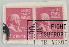 U.S. Postage Stamp ~ John Quincy Adams ~ 2₵ Red ~ Posted ~ c.1938 - Y102