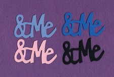 " ME" die cuts scrapbook cards