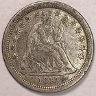 1842-O Seated Liberty Silver Dime Extremely Fine XF Coin #12371