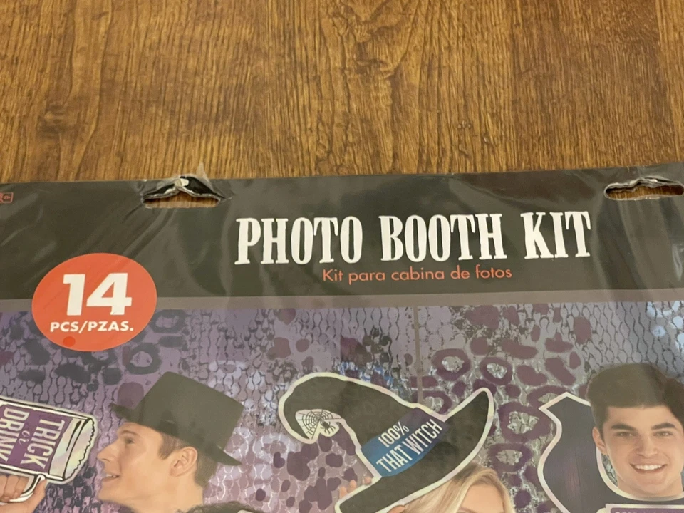 Kit de adereços e cabine de fotos cenário de festa de Halloween, 14 peças decoração - Imagem 2 de 4