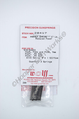 Wolff SIG-SAUER P225-29 RP HAMMER SPRING 17LB Pak of 3 28417
