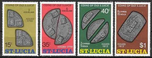 Timbres Monnaies Ste Lucie 354/357 ** (58870CG) - Photo 1/1